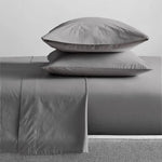 300 Thread Count 100 % Organic Cotton Steel Grey Sheet Sets by Renee Taylor Double - Home & Garden > Bedding > Bed