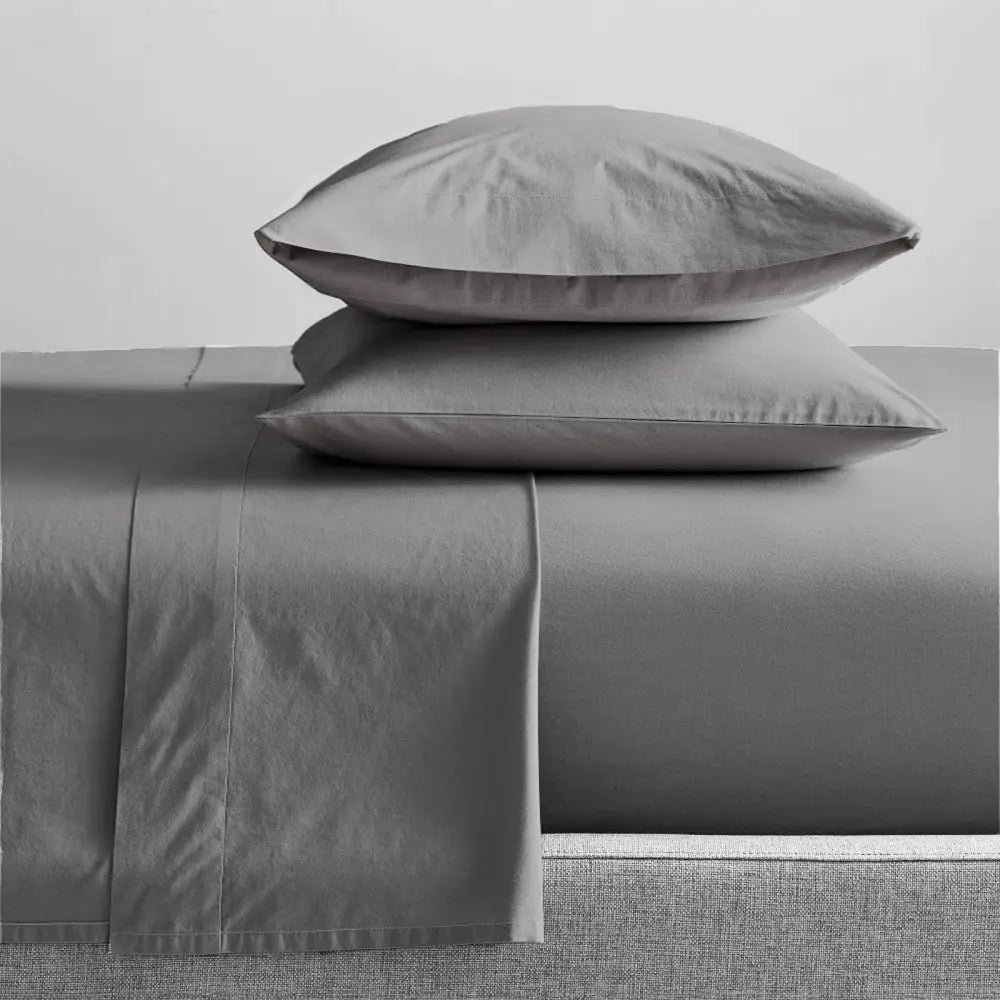 300 Thread Count 100 % Organic Cotton Steel Grey Sheet Sets by Renee Taylor King - Home & Garden > Bedding > Bed Sheets