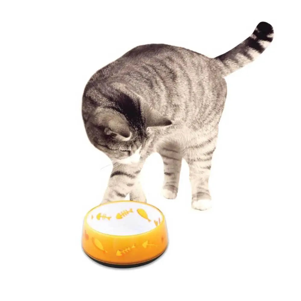 300ml Cat Bowl Orange Love - AFP Kitten Pet Food Water Feeding Anti Slip Dish - Pet Care > Dog Supplies > Dog Bowls