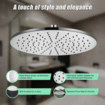 300mm Brass Shower Head Round Chrome Showerhead - Furniture > Bathroom > Shower Heads & Screens