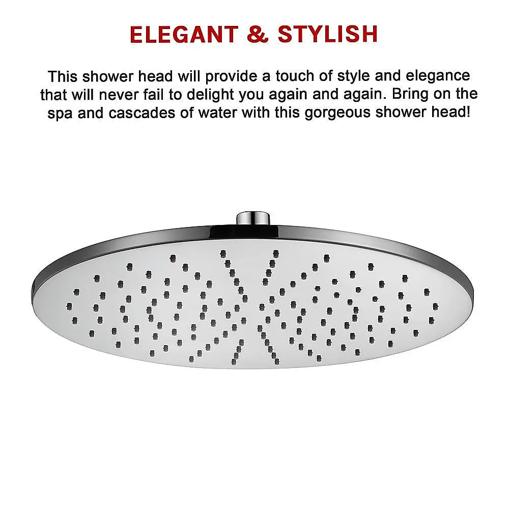 300mm Brass Shower Head Round Chrome Showerhead - Furniture > Bathroom > Shower Heads & Screens
