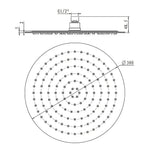 300mm Shower Head Round 304SS Chrome Showerhead - Furniture > Bathroom > Shower Heads & Screens