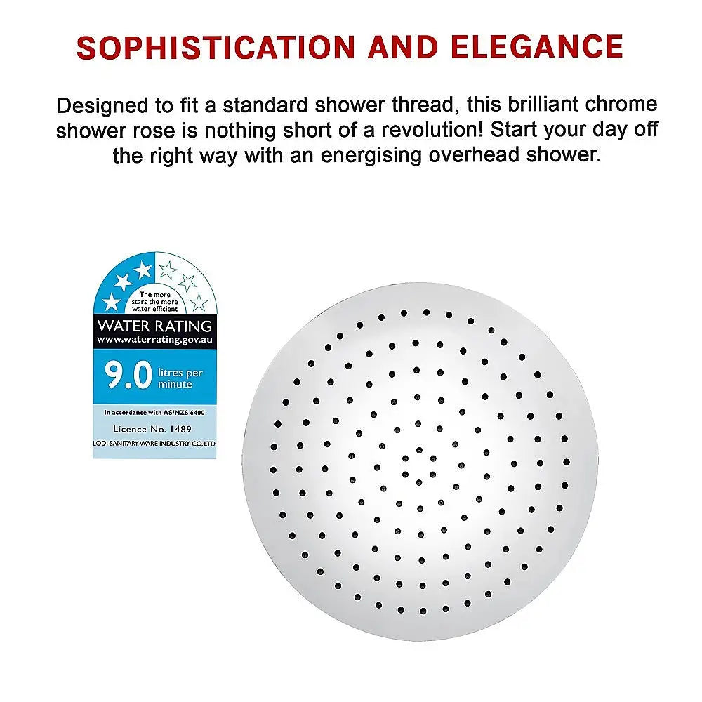 300mm Shower Head Round 304SS Chrome Showerhead - Furniture > Bathroom > Shower Heads & Screens