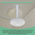 300mm Shower Head Round 304SS Chrome Showerhead - Furniture > Bathroom > Shower Heads & Screens