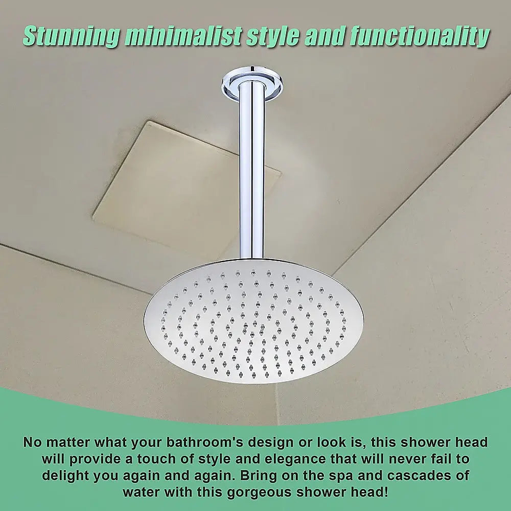300mm Shower Head Round 304SS Chrome Showerhead - Furniture > Bathroom > Shower Heads & Screens