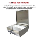304 Stainless Steel Hand Paper Towel Dispenser Holder Toilet Heavy Duty - Home & Garden > DIY > Kitchen & Bathroom DIY