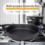 30cm Cast Iron Dutch Oven With Handles Lid Cast Iron Skillet Braising Pan For Casserole Dish Crock Pot Stewpan - Home &