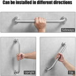 30cm Stainless Steel Handle for Shower Toilet Grab Bar Handle Bathroom Stairway Handrail Elderly Senior Assist - Health