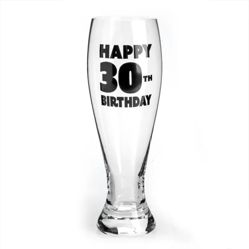 30th Birthday Pilsner Glass - Home & Garden > Kitchenware