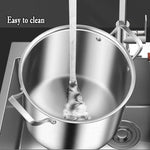 316 Stainless Steel 2.5mm Thick Soup Pot 28cm Inner Diameter Healthy Cooking - Appliances > Kitchen Appliances