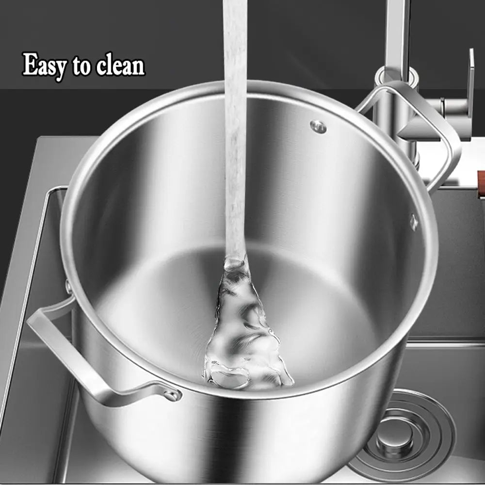 316 Stainless Steel 2.5mm Thick Soup Pot 28cm Inner Diameter Healthy Cooking - Appliances > Kitchen Appliances