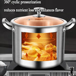 316 Stainless Steel 2.5mm Thick Soup Pot 28cm Inner Diameter Healthy Cooking - Appliances > Kitchen Appliances