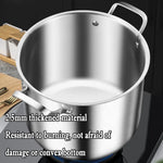 316 Stainless Steel 2.5mm Thick Soup Pot 28cm Inner Diameter Healthy Cooking - Appliances > Kitchen Appliances