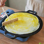 34cm Seasoned Cast Iron Induction Crepes Pan Baking Pancake Tool Pizza Bakeware - Home & Garden > Kitchenware >