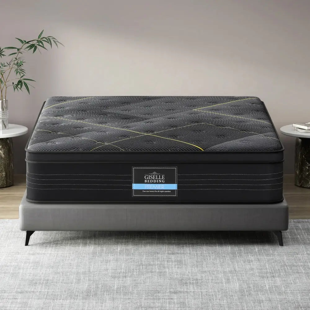 35cm Giselle Mattress Queen Bed Bamboo Pocket Firm Foam - Furniture > Mattresses > Queen Mattress