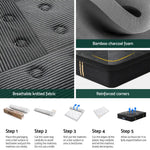 35cm Giselle Mattress Queen Bed Bamboo Pocket Firm Foam - Furniture > Mattresses > Queen Mattress