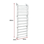 36 Pair Shoe Holder Organiser Over The Door Hanging Shelf Rack Storage Hook - Furniture > Office