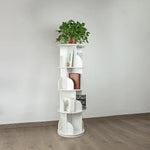 360-degree Rotating 4 Tier Display Shelf Bookcase Organiser - Furniture > Office