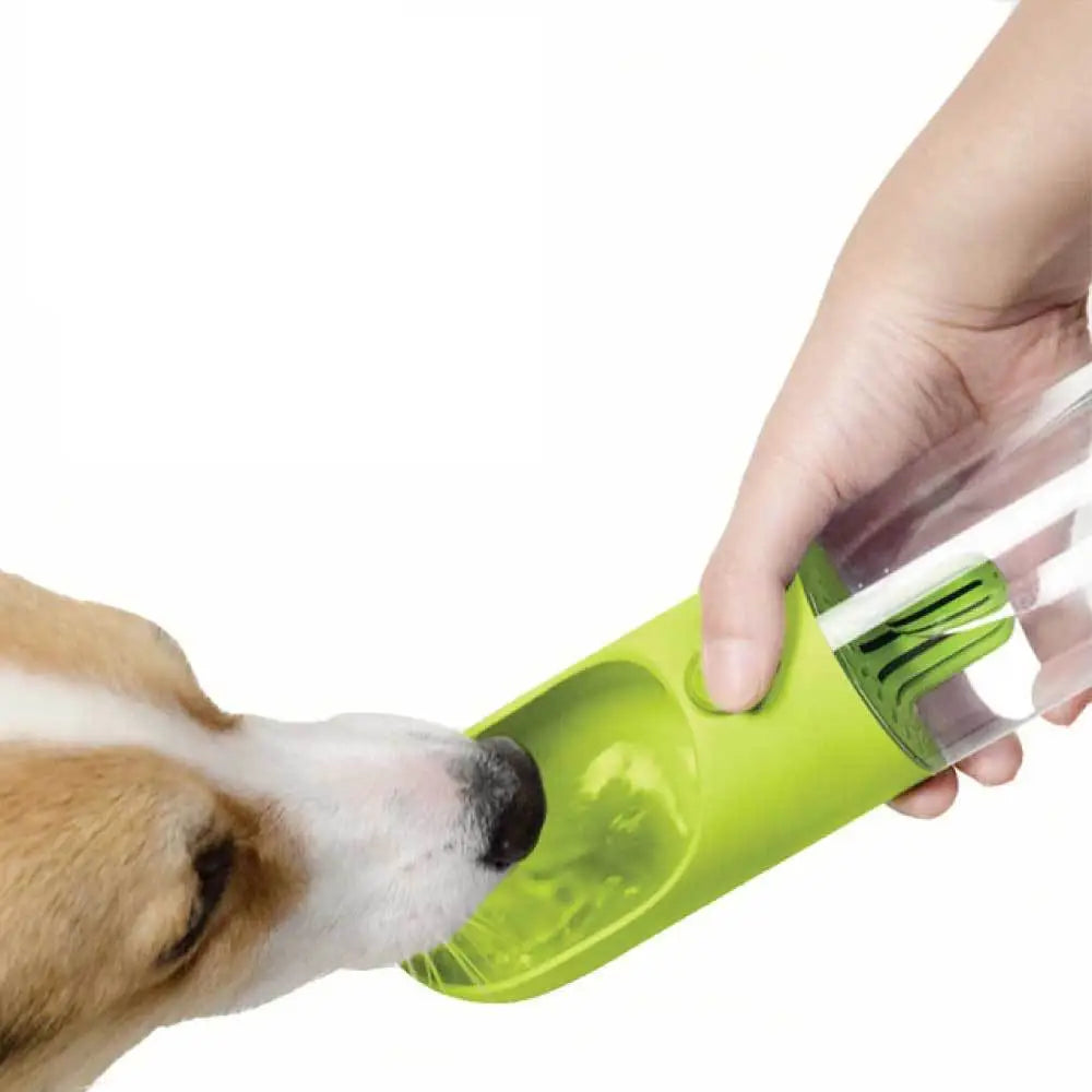 380ml Portable Pet Water Bottle with Filter - Travel Drinking Cup For Dogs Cats - Pet Care > Dog Supplies > Dog Bowls