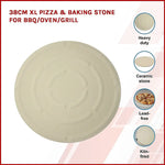 38cm XL Pizza & Baking Stone for BBQ/Oven/Grill - Home & Garden > Kitchenware