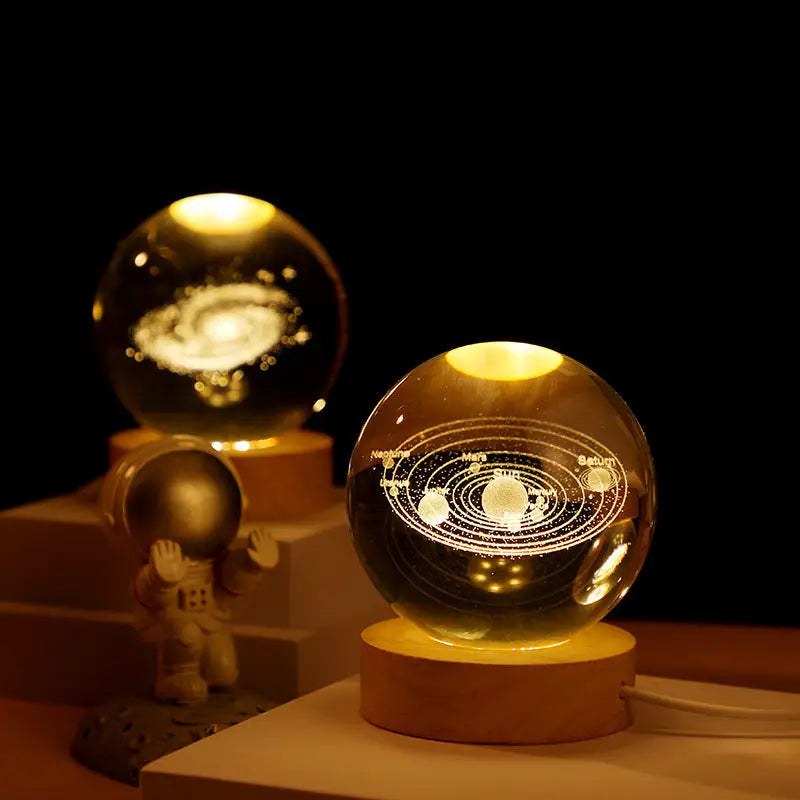 3D Galaxy Crystal Ball Lamp - Gift & Novelty > Novelty > Novelty Gifts