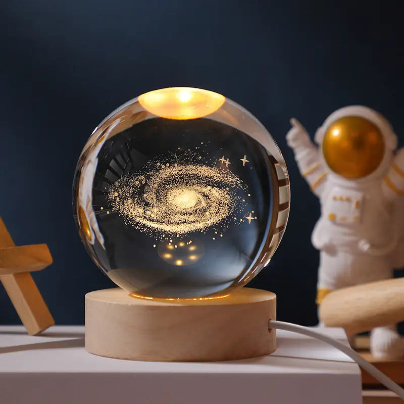 3D Galaxy Crystal Ball Lamp - Gift & Novelty > Novelty > Novelty Gifts