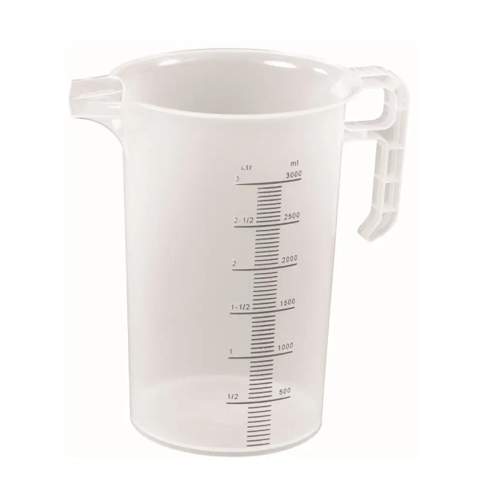 3L Measuring Jug Heavy Duty Clear Plastic Propylene Food Grade BPA 5 Pro-Jug - Home & Garden > Kitchenware