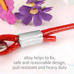 3M Dog Tie Out Cable Leash Lead Tangle Free Outdoor Yard Walking Runing-Red - Pet Care > Dog Supplies > Dog Collars