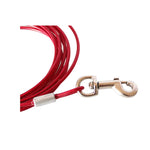 3M Dog Tie Out Cable Leash Lead Tangle Free Outdoor Yard Walking Runing-Red - Pet Care > Dog Supplies > Dog Collars