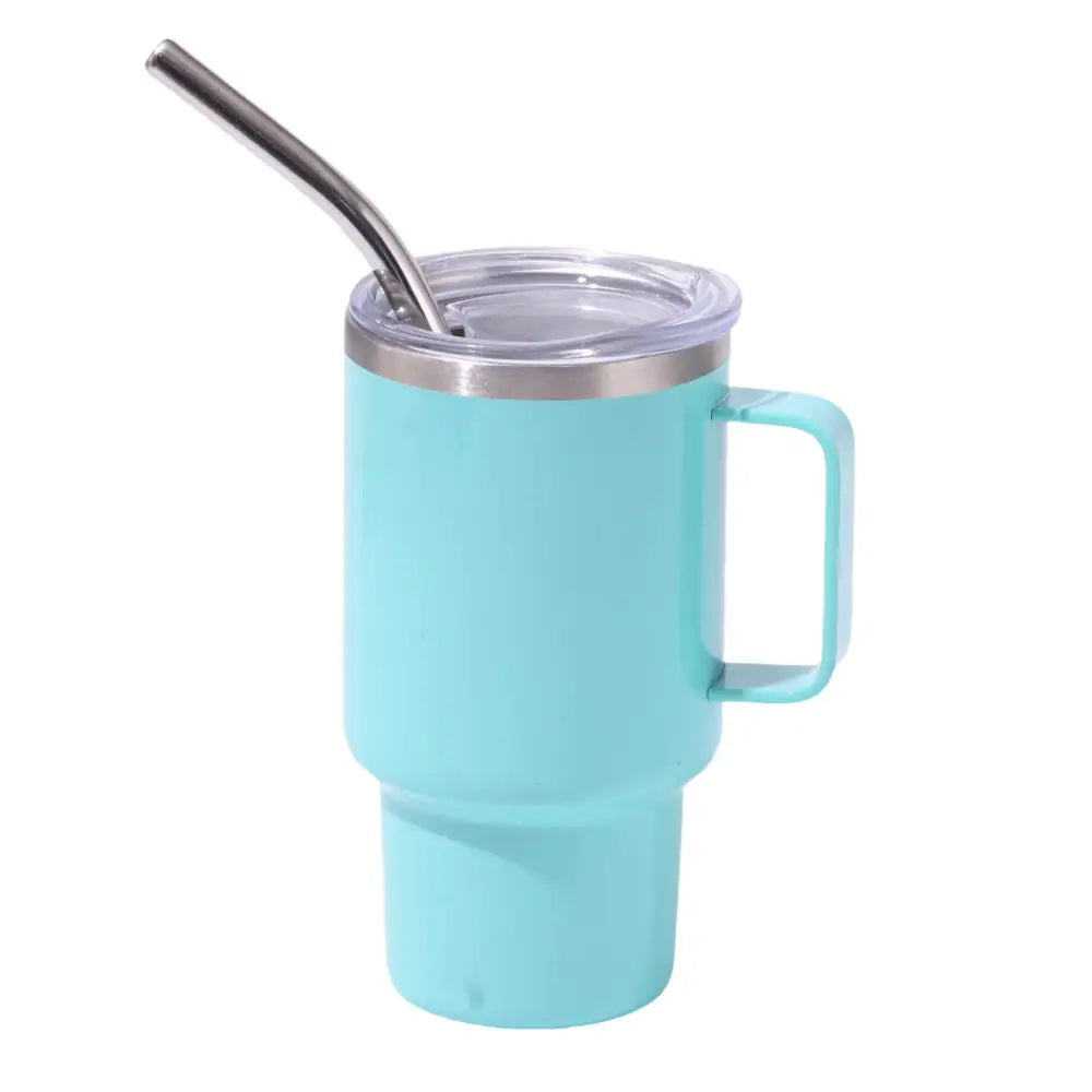 3oz Blue Sublimation Mini Car Cup - 304 Stainless Steel Straw Beer Cup Portable Insulated Whiskey Shot Glass Perfect
