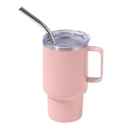 3oz Orange Sublimation Mini Car Cup - 304 Stainless Steel Straw Beer Cup Portable Insulated Whiskey Shot Glass Perfect