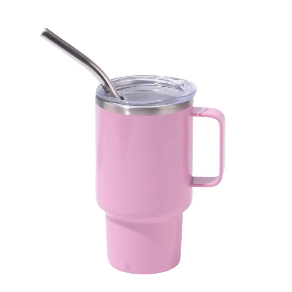 3oz Pink Sublimation Mini Car Cup - 304 Stainless Steel Straw Beer Cup Portable Insulated Whiskey Shot Glass Perfect