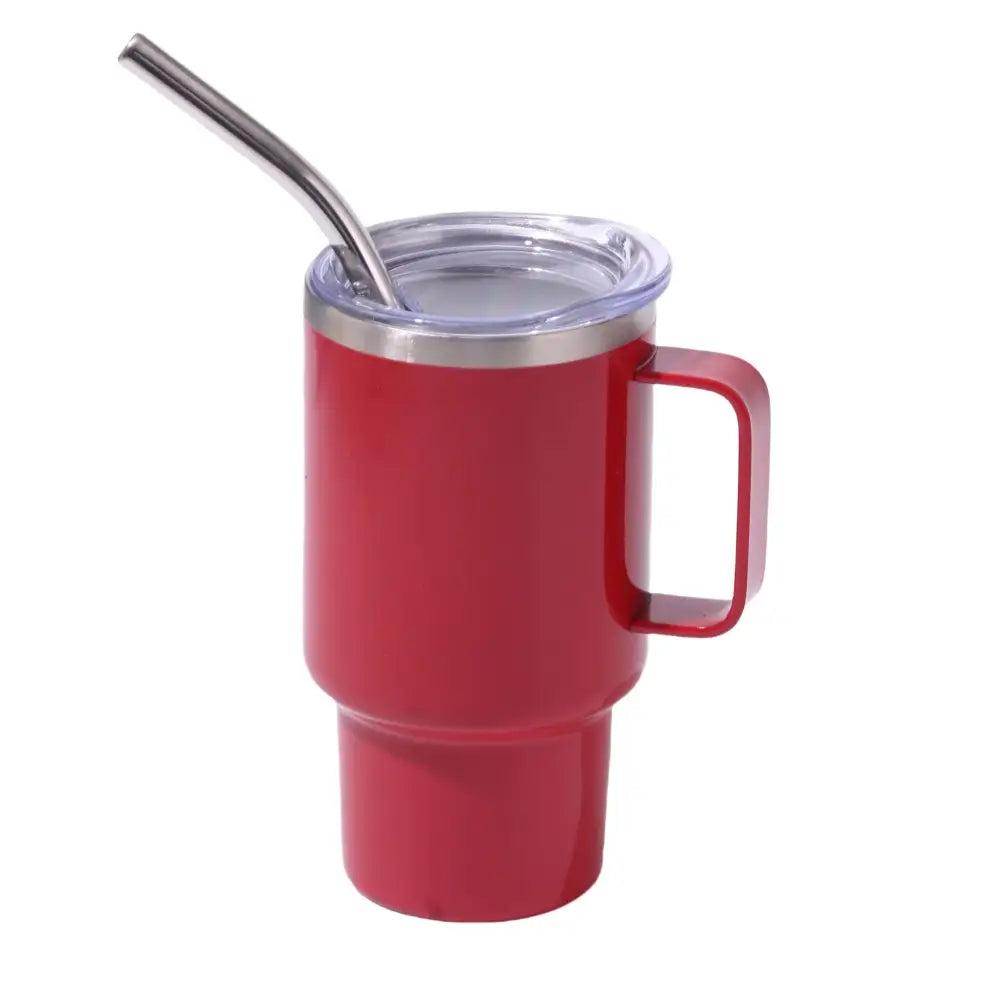 3oz Red Sublimation Mini Car Cup - 304 Stainless Steel Straw Beer Cup Portable Insulated Whiskey Shot Glass Perfect