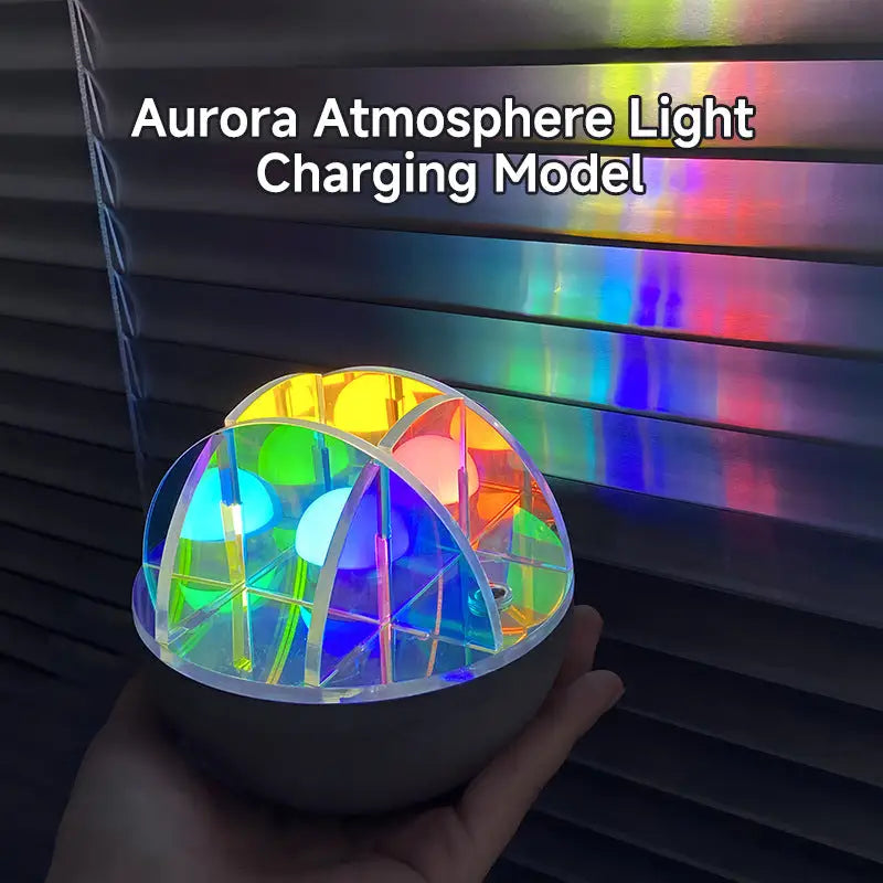 3W LED Acrylic Crystal Ball Night Light with Adjustable Colors - USB Powered - Home & Garden > Lighting > Night Lights