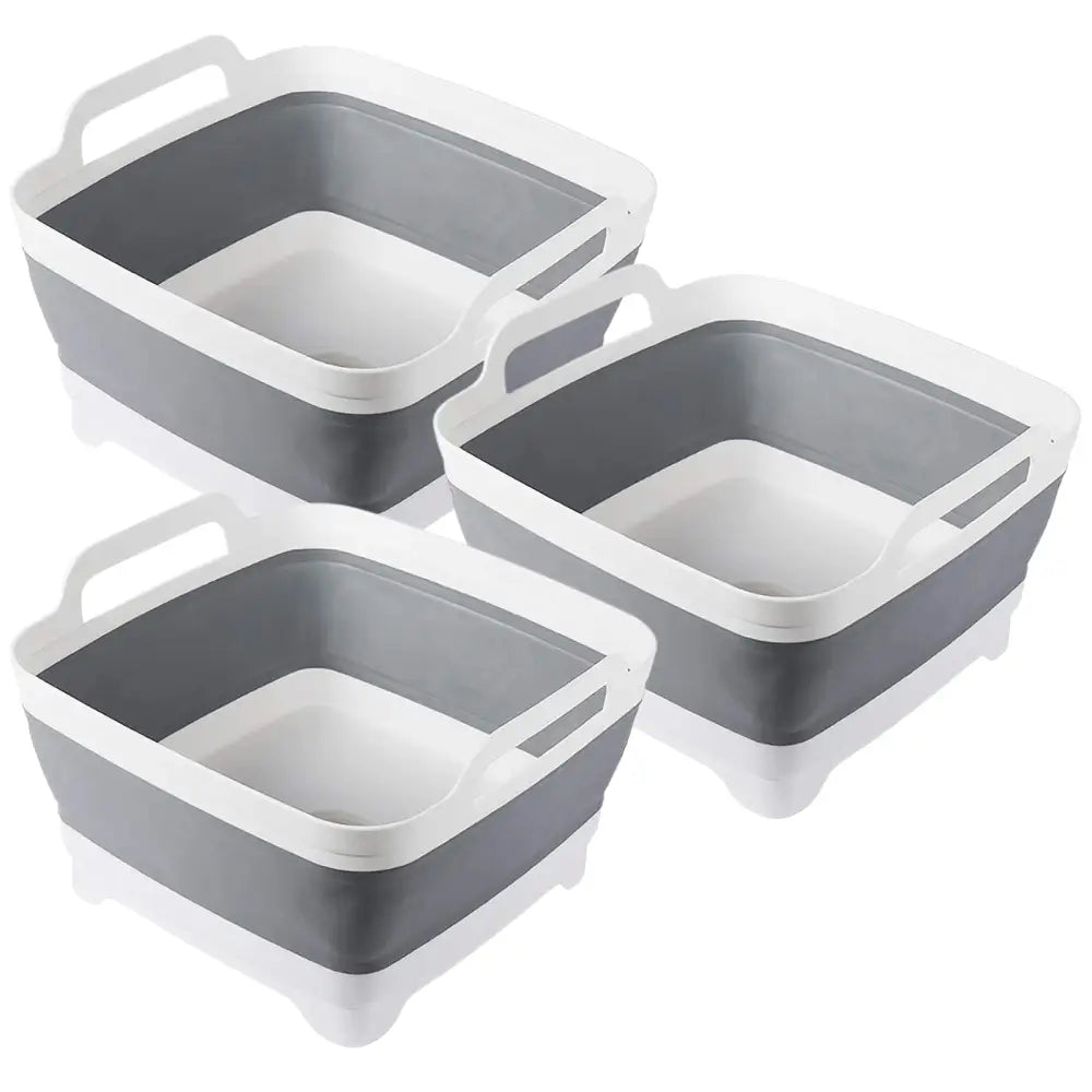 3x Collapsible Strainer Foldable Fruit Veggies Wash Colander Storage Basket - Home & Garden > Kitchenware