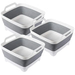 3x Collapsible Strainer Foldable Fruit Veggies Wash Colander Storage Basket - Home & Garden > Kitchenware