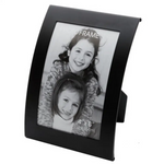 3x Curve Picture Photo Frame Curved Aluminium Portrait 10cm x 15cm (4’’x6’’) - Black - Home & Garden > Decor