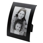 3x Curve Picture Photo Frame Curved Aluminium Portrait 10cm x 15cm (4’’x6’’) - Black - Home & Garden > Decor