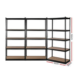 3x1.5M Warehouse Shelving Racking Storage Garage Steel Metal Shelves Rack - Home & Garden > Storage