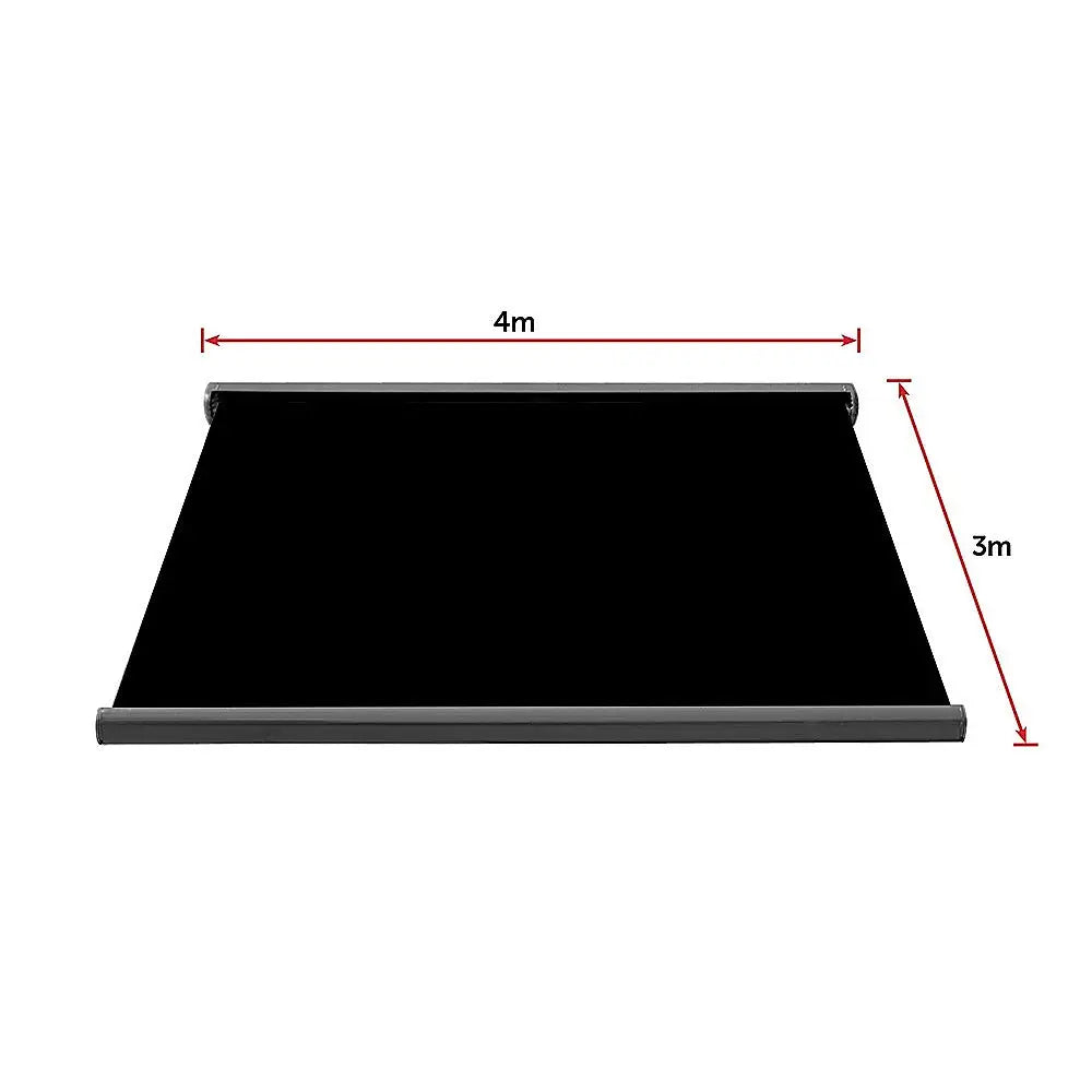 4.0m x 3.0m Retractable Folding Arm Awning Heavy Duty Full Cassette Motorised - Home & Garden > Shading