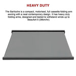 4.0m x 3.0m Retractable Folding Arm Awning Heavy Duty Full Cassette Motorised - Home & Garden > Shading