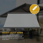4.0m x 3.0m Retractable Folding Arm Awning Heavy Duty Full Cassette Motorised - Home & Garden > Shading