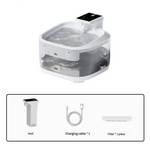 4.5L Smart Pet Water Fountain with Digital Display and Charging Cable – White Design - Pet Care > Cat Supplies > Cat