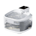 4.5L Smart Pet Water Fountain with Digital Display and Charging Cable – White Design - Pet Care > Cat Supplies > Cat