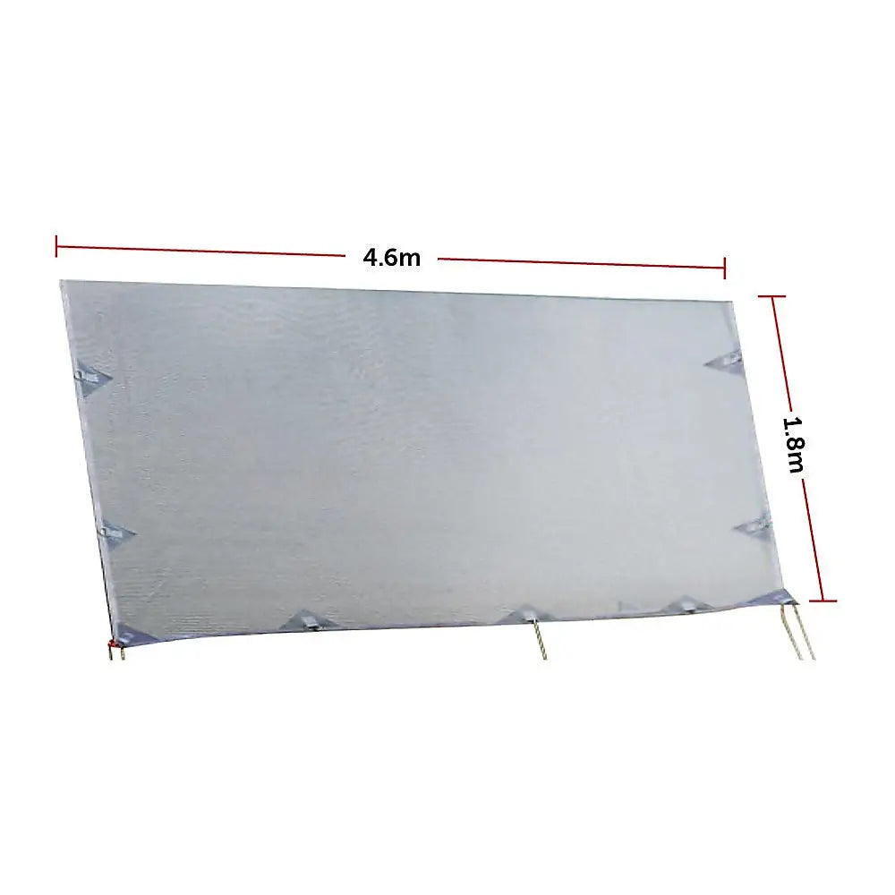 4.6m Caravan Privacy Screen Side Sunscreen Sun Shade for 16’ Roll Out Awning - Home & Garden > Shading