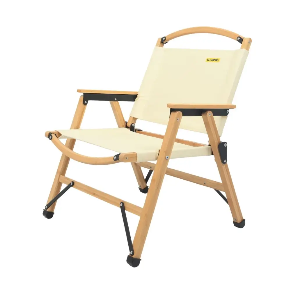 4 Chairs & 1 Table Set Bamboo Camping Folding Portable Outdoor Picnic Travel BBQ - Outdoor Recreation > Camping > Camp