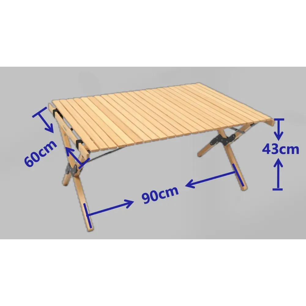 4 Chairs & 1 Table Set Bamboo Camping Folding Portable Outdoor Picnic Travel BBQ - Outdoor Recreation > Camping > Camp