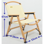 4 Chairs & 1 Table Set Bamboo Camping Folding Portable Outdoor Picnic Travel BBQ - Outdoor Recreation > Camping > Camp