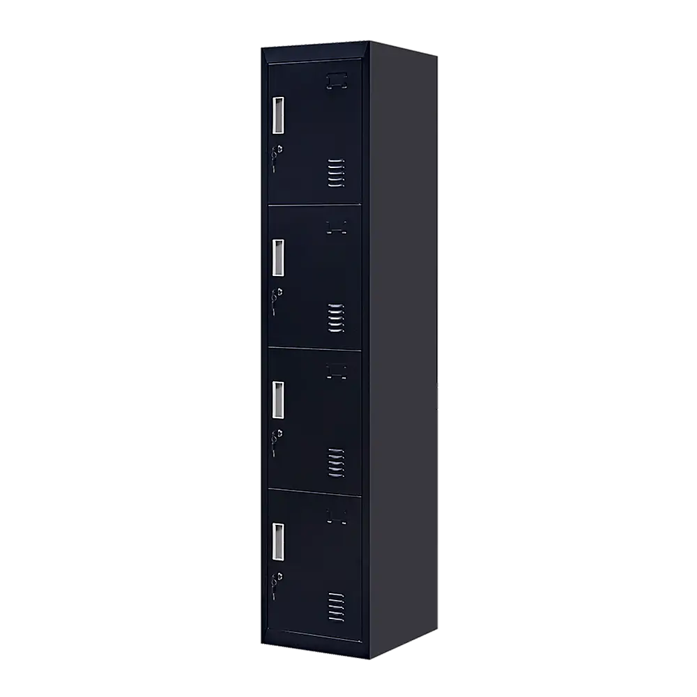 4-Door Vertical Locker for Office Gym Shed School Home Storage - Furniture > Office