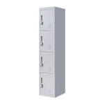 4-Door Vertical Locker for Office Gym Shed School Home Storage - Furniture > Office